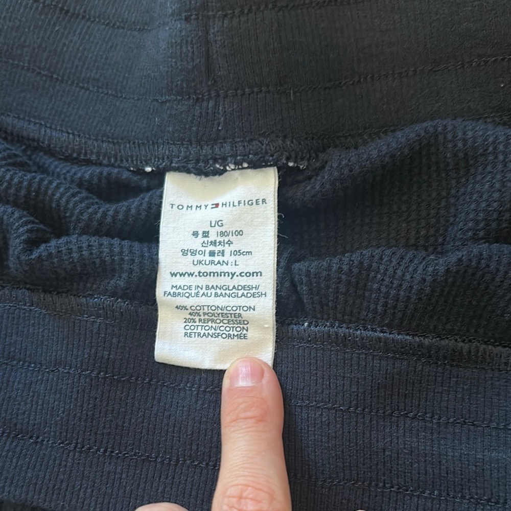 Tommy Hilfiger Navy Sweatpants - Picture 3 of 6